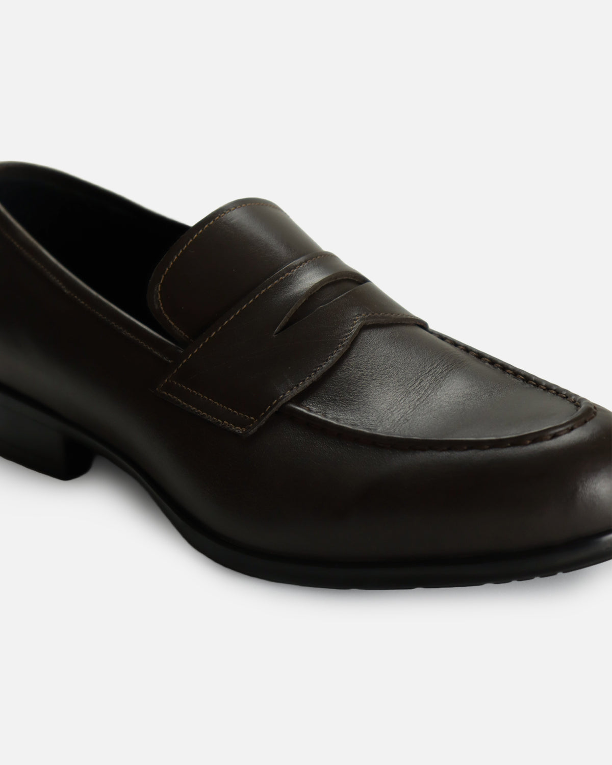 Mocassin Collegue 055 marron chocolat patiné