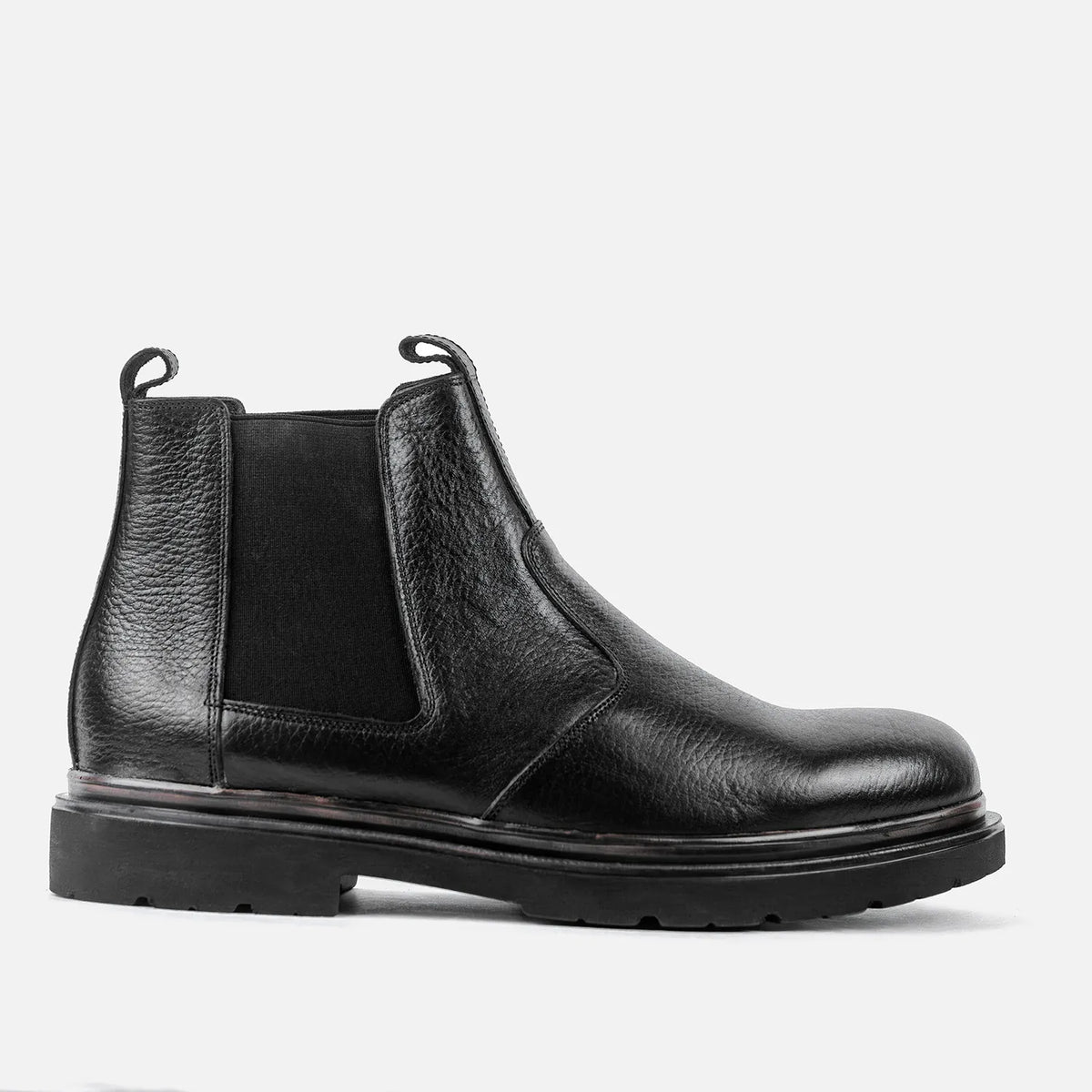 Bottine à élastique Manuel 26211 noir grainé