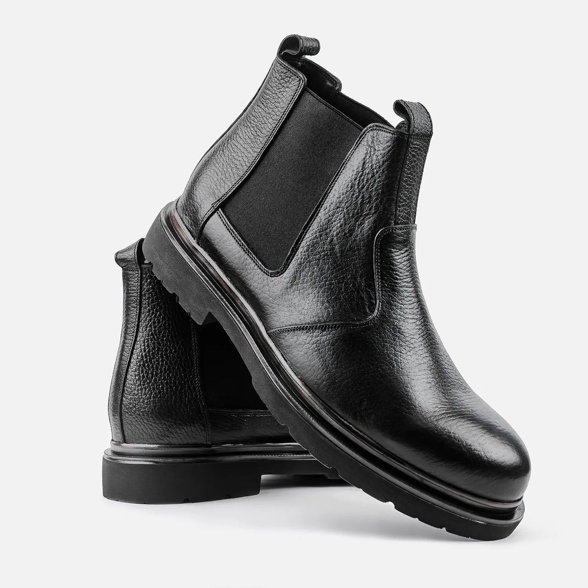 Bottine à élastique Manuel 26211 noir grainé