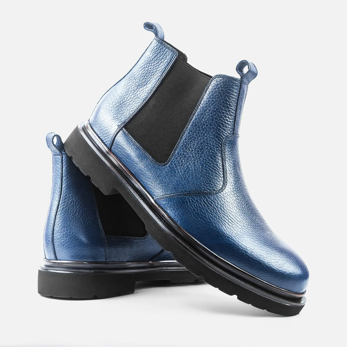 Bottine à élastique Manuel 26211 bleu grainé